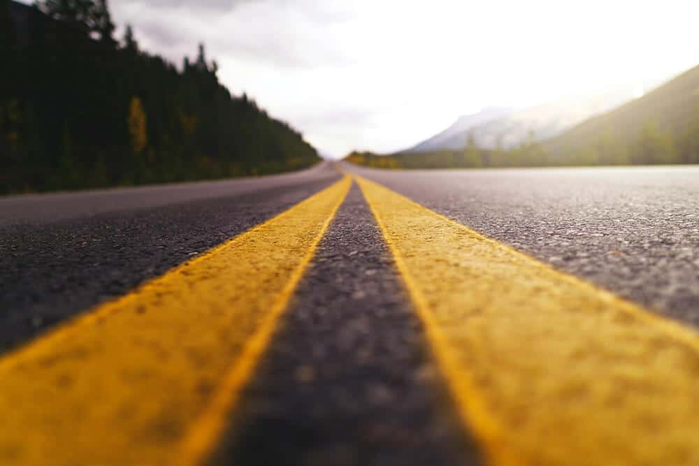 Close-up of highway